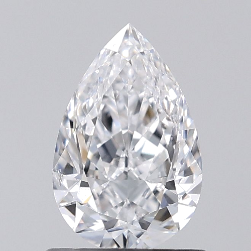 0.7 carat D-SI1 Natūralus Pear Deimantas (1)