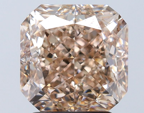 3.0 carat Fancy Pinkish Brown-VS2 Natūralus Square Radiant Deimantas (1)