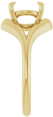 Sužadėtuvių Žiedas „Claw-Prong Solitaire“ 14k yellow gold Oval 10mm x 8mm (4)