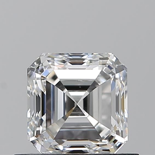 0.7 carat F-VS2 Natūralus Asscher Deimantas (1)