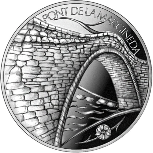 2021 Andorra Margineda Bridge and Poetic Narcissus 1.25 euro coins (3)