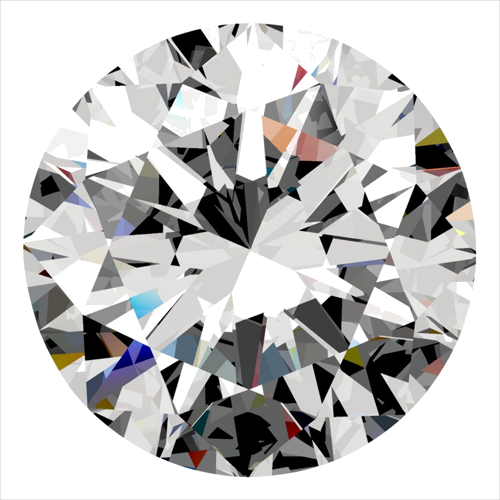 0.5 carat E-VS2 Excellent cut Natūralus Round Deimantas (1)