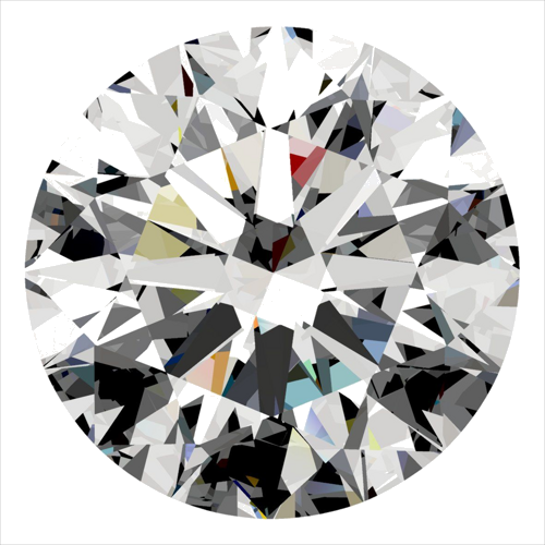 0.57 carat E-VS1 Excellent cut Natūralus Round Deimantas (1)