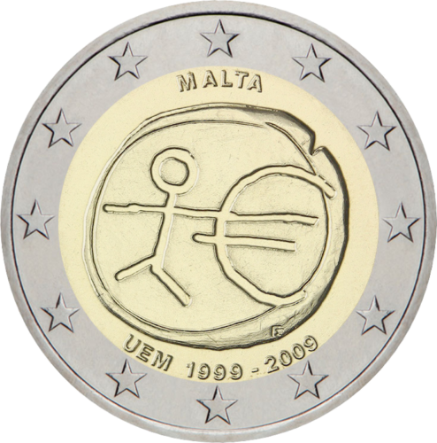2009 Малта Монета от 2 евро ИПС (1)