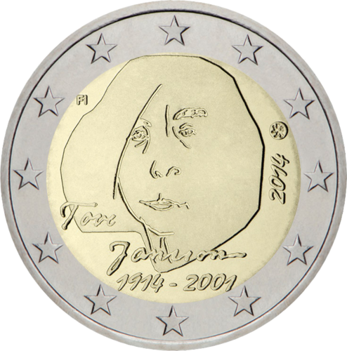 2014 Finland Tove Jansson 2 euro coin (1)