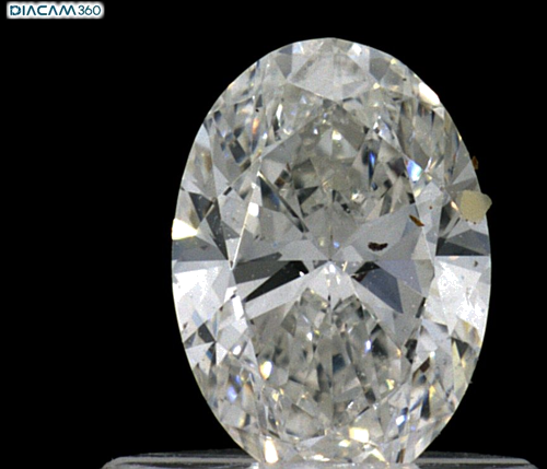 0.52 carat G-SI1 Natūralus Oval Deimantas (1)