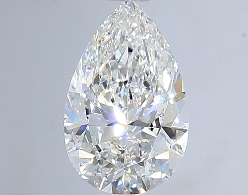 0.66 carat F-VVS2 Natūralus Pear Deimantas (1)