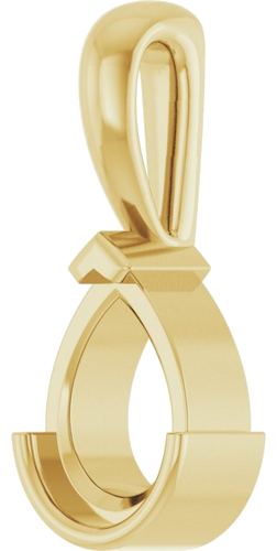 Pakabukas „Solitaire“ 14k yellow gold Pear 7mm x 5mm (2)