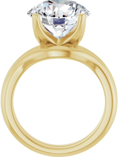Sužadėtuvių Žiedas „Solstice Solitaire®“ 10k yellow gold Round 12mm (7)