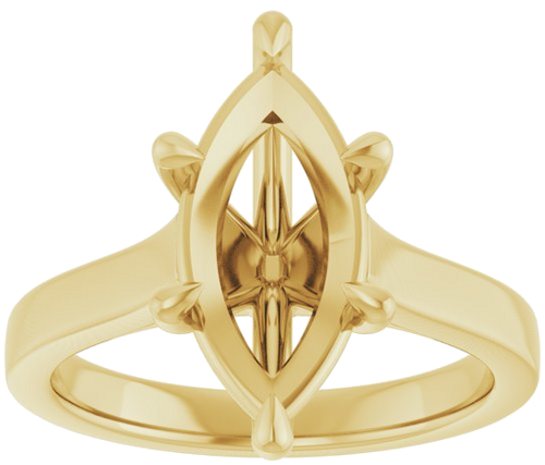 Sužadėtuvių Žiedas „Claw-Prong“ 14k yellow gold Marquise 14mm x 7mm (3)