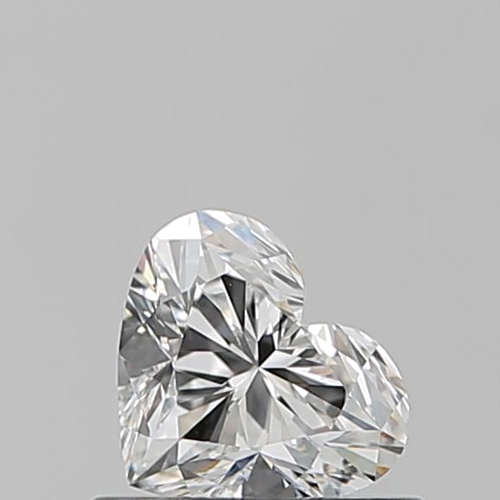 0.54 carat F-VVS2 Natūralus Heart Deimantas (1)