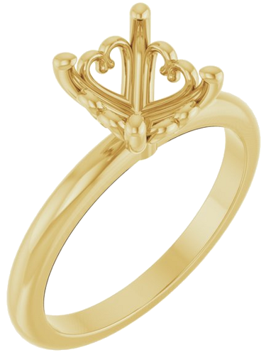 Sužadėtuvių Žiedas „Solitaire“ 14k yellow gold Oval 9mm x 7mm (1)