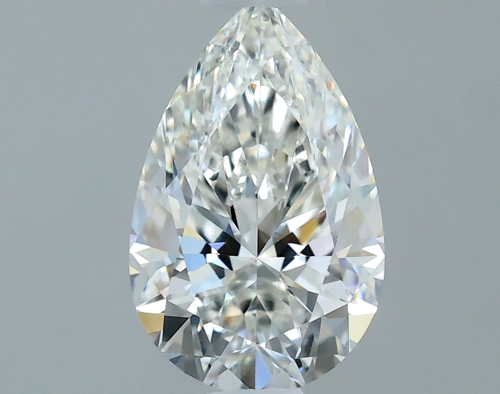 0.7 carat H-VVS1 Natūralus Pear Deimantas (1)