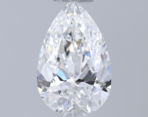 0.5 carat E-SI1 Natūralus Pear Deimantas (1)