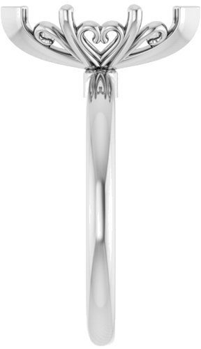Sužadėtuvių Žiedas „Solitaire“ 950 Platinos Marquise 13mm x 6.5mm (4)