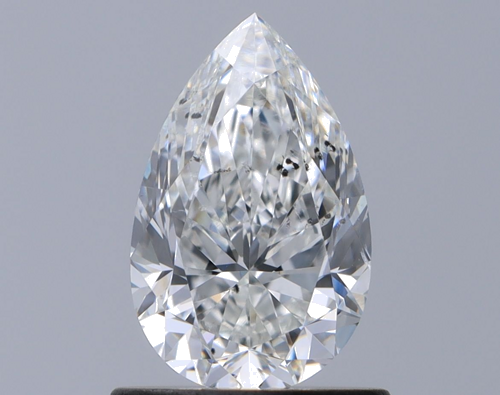 0.9 carat G-SI2 Natūralus Pear Deimantas (1)