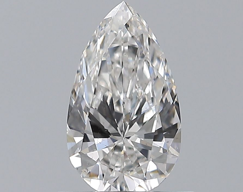 0.65 carat E-SI1 Natūralus Pear Deimantas (1)