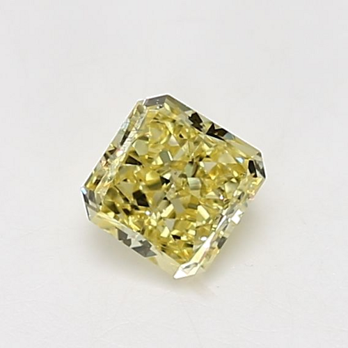 0.61 carat Fancy Intense  Yellow-VS2 Natūralus Radiant Deimantas (1)
