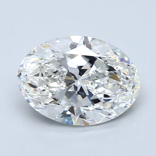 2.01 carat F-SI1 Natūralus Oval Deimantas (1)