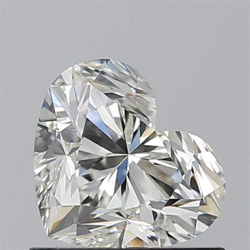 0.9 carat J-VVS2 Natūralus Heart Deimantas (1)