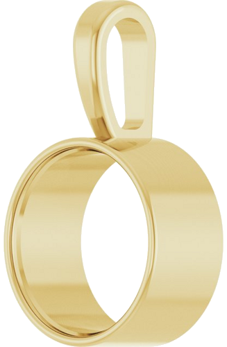 Pakabukas „Bezel-Set Solitaire“ 585 Geltonojo Aukso Round 9mm (2)