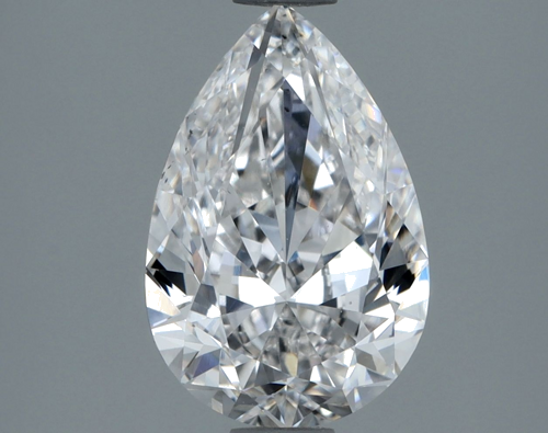 1.7 carat E-VS2 Natūralus Pear Deimantas (1)