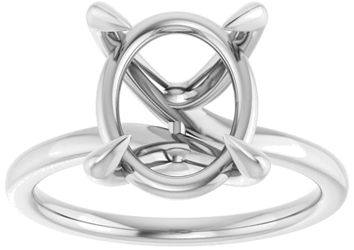 Sužadėtuvių Žiedas 925 Sidabro Oval 12mm x 10mm (3)