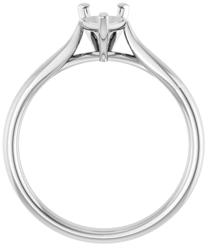 14K White 8x5 mm Pear Engagement Ring Mounting (2)