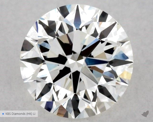 0.53 carat H-VS1 Excellent cut Natūralus Round Deimantas (1)