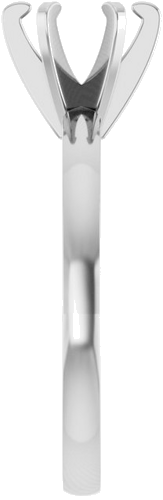 Sužadėtuvių Žiedas „Solitaire“ 585 Baltojo Aukso Round 6.4mm (4)