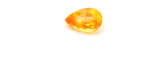 0.57 carat ORANGE Pear Garnet (1)