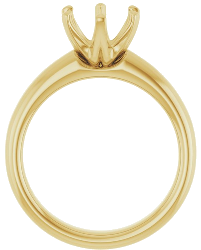 Sužadėtuvių Žiedas „Solitaire“ 750 Geltonojo Aukso Round 8.2mm (2)