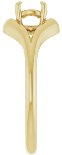Sužadėtuvių Žiedas „Claw-Prong Solitaire“ 14k yellow gold Round 5.2mm (4)