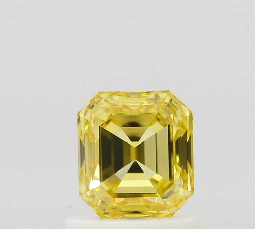 1.01 carat Fancy Vivid Yellow-IF Natūralus Emerald Deimantas (1)
