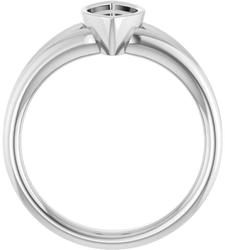 Sužadėtuvių Žiedas „Bezel-Set Solitaire“ 14k white gold Marquise 10mm x 5mm (2)