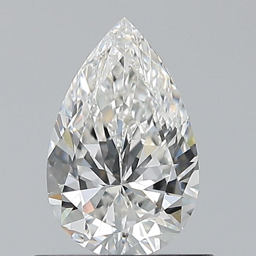 0.7 carat G-VS2 Natūralus Pear Deimantas (1)