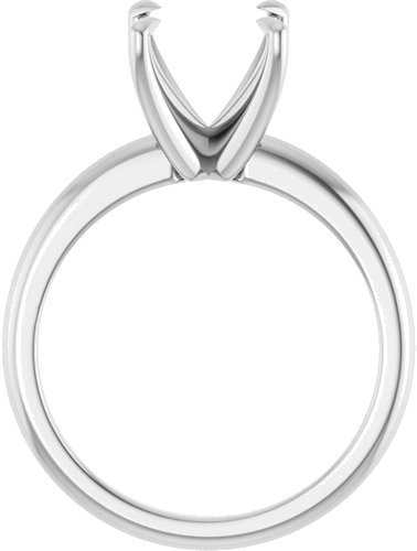 Sužadėtuvių Žiedas „Claw-Prong Solitaire“ 14k white gold Square 6.5mm (2)