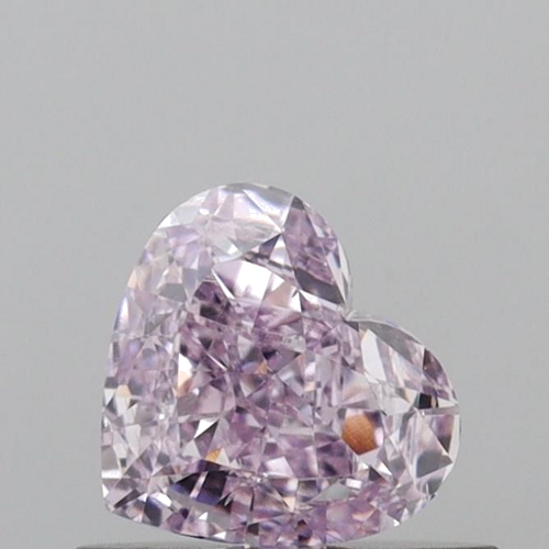 0.5 carat Fancy Purplish Pink-SI1 Natūralus Heart Deimantas (1)
