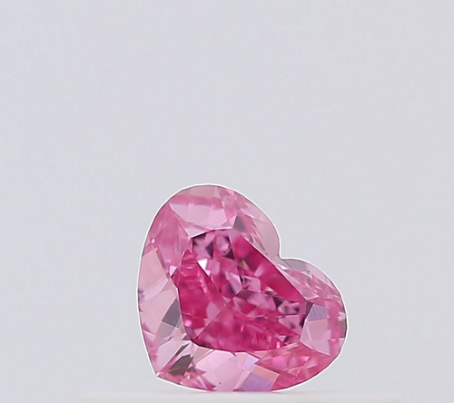 0.25 carat Fancy Vivid Purplish Pink-VS1 Natūralus Heart Deimantas (1)