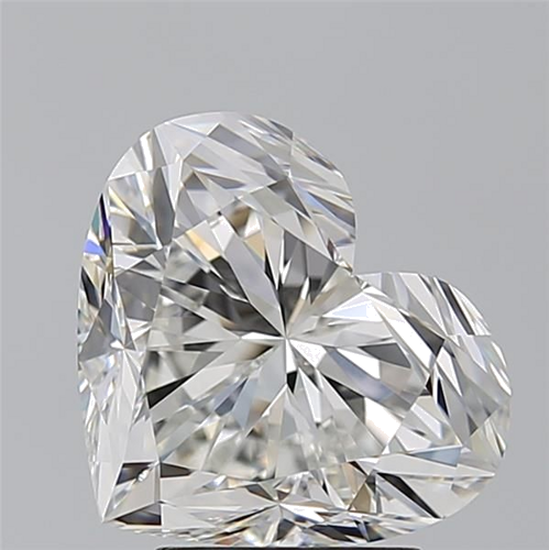 4.01 carat H-VVS2 Natūralus Heart Deimantas (1)