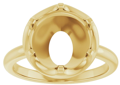 Sužadėtuvių Žiedas „Solitaire“ 14k yellow gold Round 10mm (3)