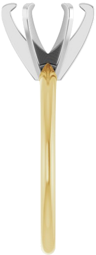 14K Yellow White 7.8-8.6 mm Round 6-Prong Solitaire Engagement Ring Mounting (4)