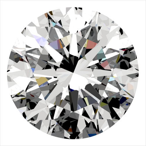 0.3 carat J-VS2 Excellent cut Natūralus Round Deimantas (1)