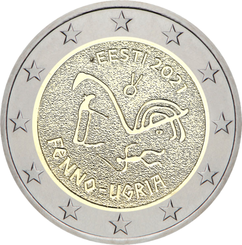 2021 Estija Finougrų tautos 2 eurų moneta (1)