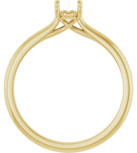 Sužadėtuvių Žiedas „Solitaire“ 14k yellow gold Emerald 6mm x 4mm (2)