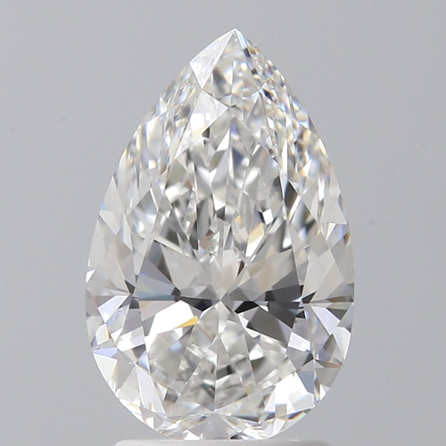 2.01 carat F-VS1 Natūralus Pear Deimantas (1)