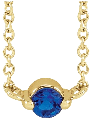 14K Yellow 1-Stone Family 18  Necklace Mounting (3)