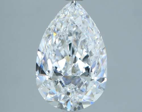 2.5 carat D-VVS2 Natūralus Pear Deimantas (1)