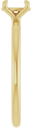 Sužadėtuvių Žiedas „Solitaire“ 10k yellow gold Oval 6mm x 4mm (4)