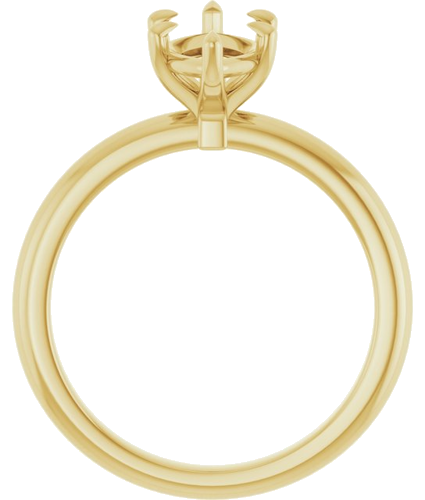 Sužadėtuvių Žiedas 585 Geltonojo Aukso Marquise 12mm x 6mm (2)